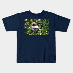 Violet Tea in Wonderland Kids T-Shirt